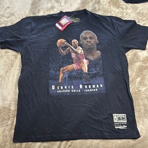 Mitchell & Ness NWT Dennis Rodman Black T-Shirt